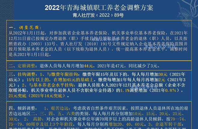 青海省退休金最新消息全面解读